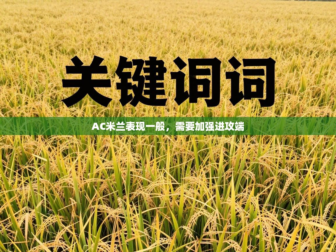 AC米兰表现一般，需要加强进攻端